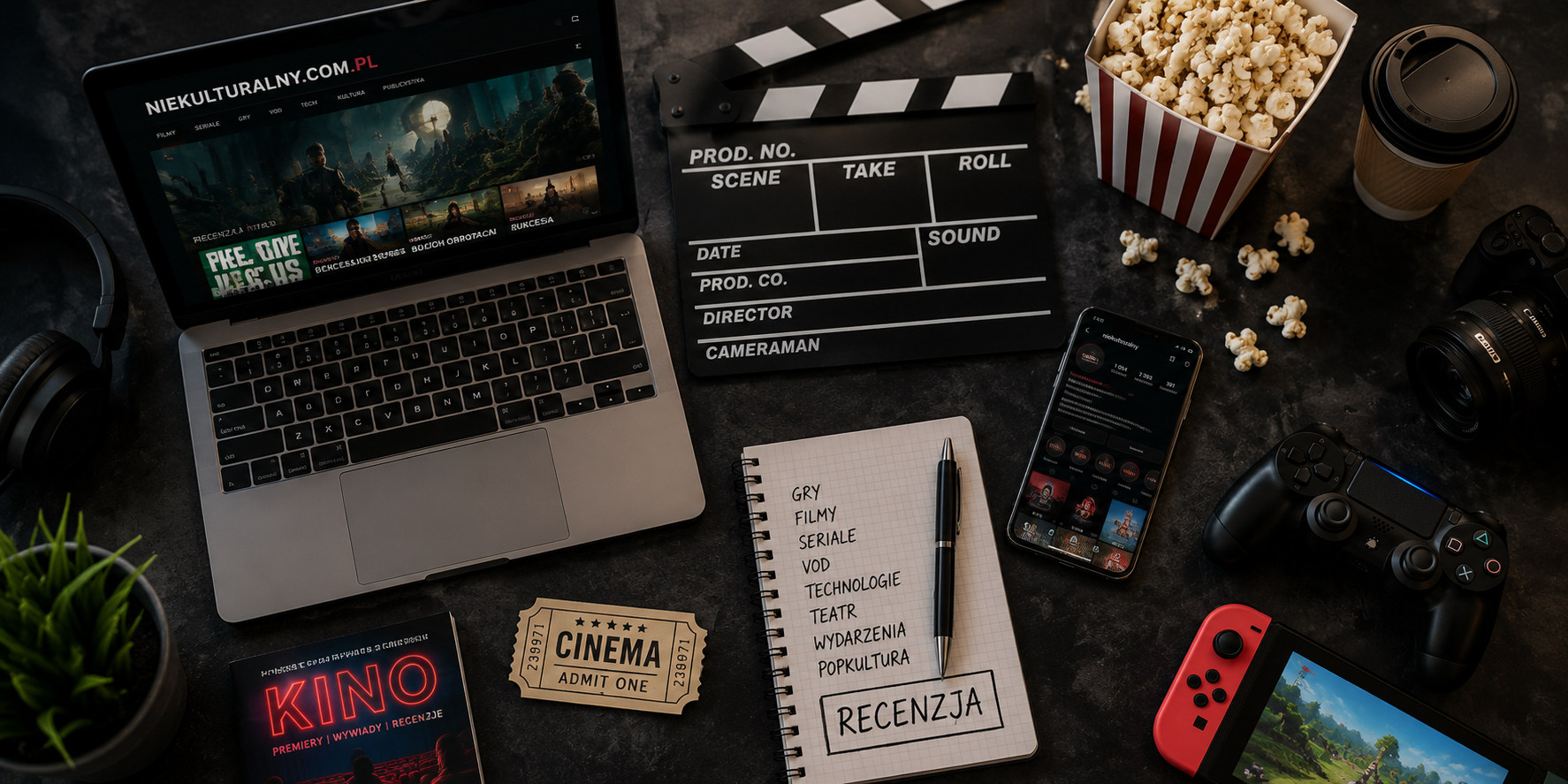 Współpraca z blogiem Niekulturalny.com.pl – recenzje gier, filmów, seriali, VOD, teatrów i wydarzeń
